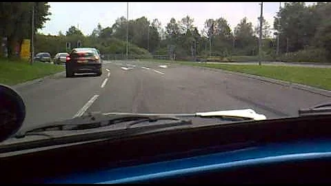 Classic mini austin 1380 blow through supercharger on the road