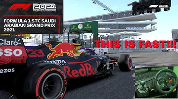 F1 2021 - 1 lap of Jeddah Corniche Circuit | Saudi Arabian Grand Prix 2021 | Logitech g29