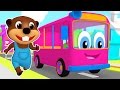 "Pink Bus Wait for Me" | Learn Colors, Children's Colours Song, Busy Beavers Leaning Video for Kids