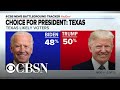 President Trump and Joe Biden in close race in Texas