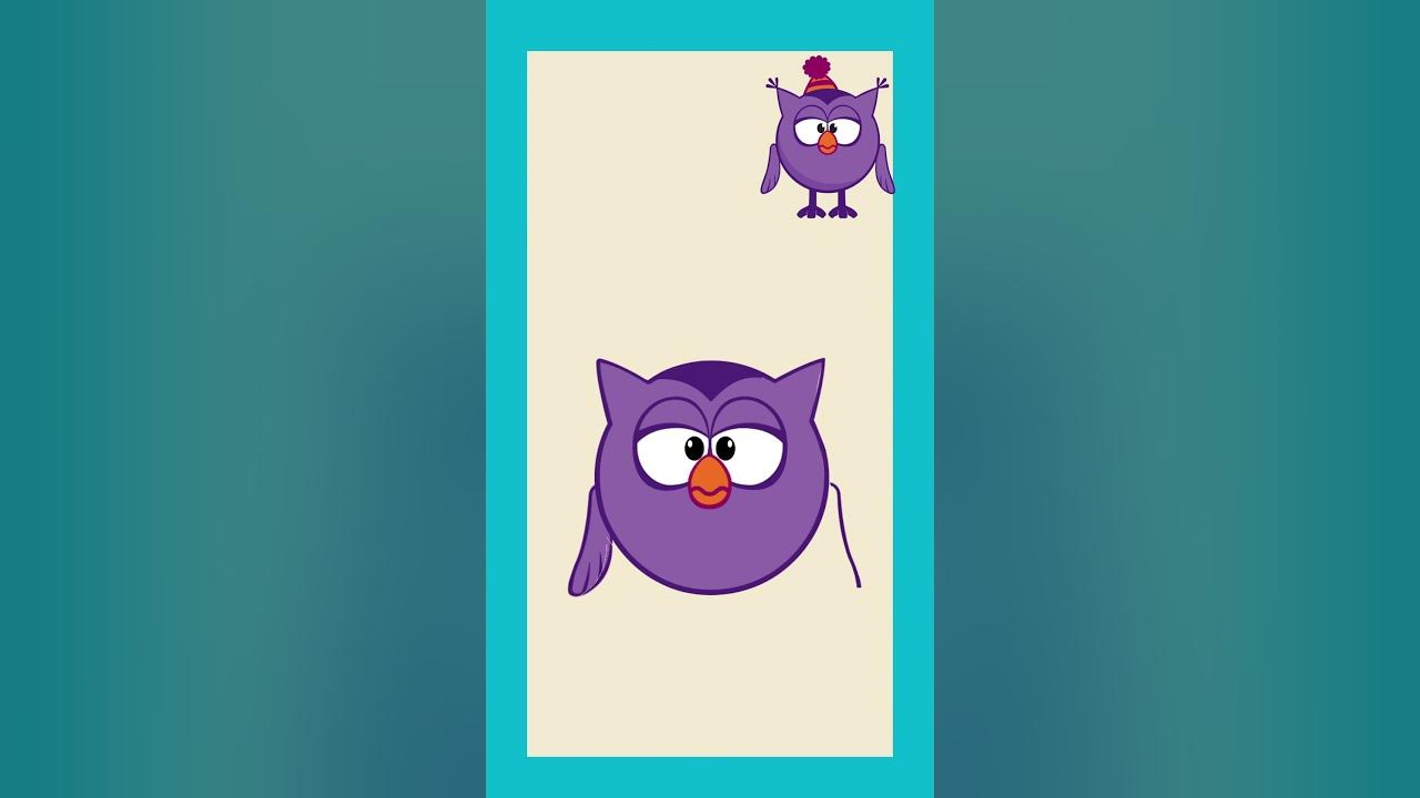 How to draw Kikoriki Smeshariki - owl #kikoriki #smeshariki #owl # ...