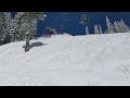 Powder Skiing on Sunnyside at Crystal