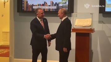 Russian President Vladimir Putin meets with Trump envoy Steve Witkoff for talks in St Petersburg