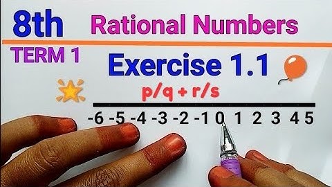 8th TN Samacheer Maths| Rational Numbers | Exercise 1.1(6,7,8,9,10,11,12,13) in Tamil