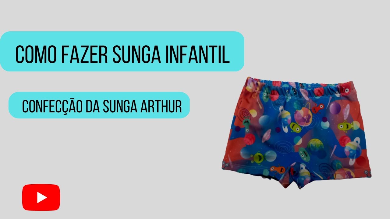 Como fazer sunga infantil