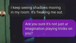 Lights Out!!! 💡😱 #scary #creepy #chatstory #text
