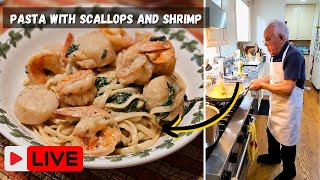 Pasta with Shrimp and Scallops by Pasquale Sciarappa