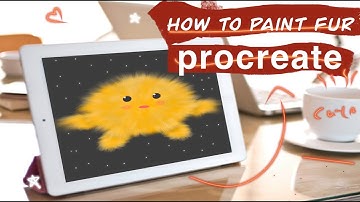 tutorial drawing cute #fur in #procreate | iPad pro# digital painting