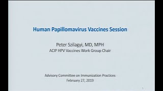 February 2019 ACIP Meeting - HPV