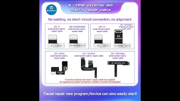 Use i2C MC12 No-disassembly Dot Matrix Repair Cable For iPhone Face ID Repair(No soldering)