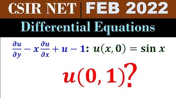 #csirnet  #mathematics  FEB 2022  | Partial Differential Equations - Lagrange Equation