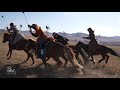 Traditional mongolian cavalry performing horseback archery   namnaa academy  archers 