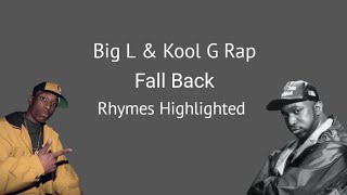 Kool G Rap &amp; Big L on Fall Back - Lyrics, Rhymes Highlighted (6)