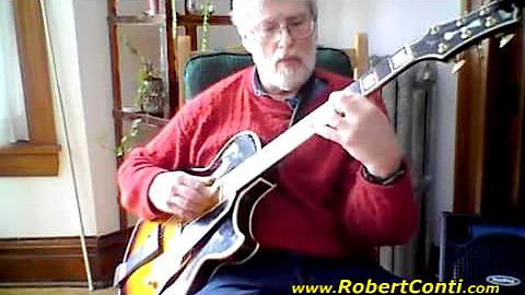 Mike Irish On His Conti Archtop Jazz Guitar