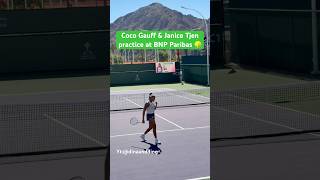 Coco Gauff🇺🇸 & Janice Tjen🇮🇩 BNP Paribas Open 🎾 Coco is in the finals of the Miami Open