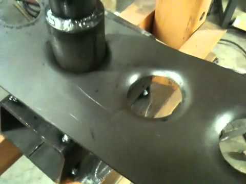 home made dimpler for harbor freight press youtube sheet metal knockout punch