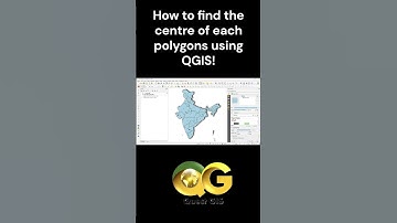 QGIS shots by Quest GIS #learninaminute :- How to find the center of each polygon using QGIS!