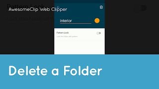 AwesomeClip Web Clipper _ [ Delete a Folder ] screenshot 3
