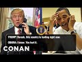 Trump Calls Obama To Talk About Charlottesville & Twitter  - CONAN on TBS