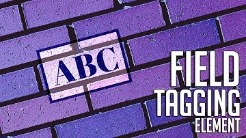 Template designer: Field tagging element