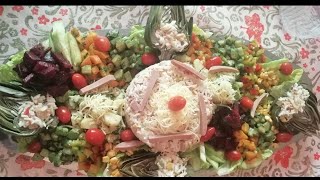 سلطة راقية سهلة ورائعة للضيوف و المناسبات  salade variée riche