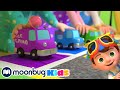 Cocomelon  lagu warna mobil  kartun anak anak  moonbug kids indonesia