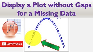 How To Display A Graph Without Gaps For Missing Data In Origin