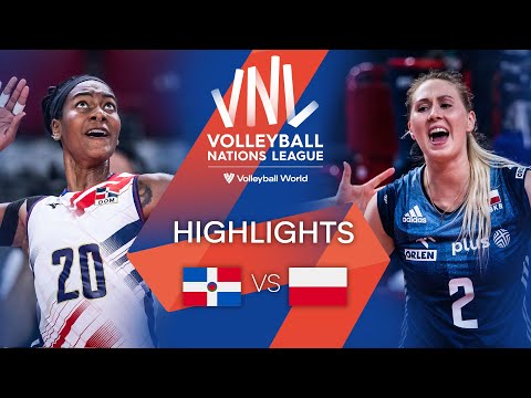 🇩🇴 DOM vs. 🇵🇱 POL - Highlights Week 3 | Women's VNL 2022