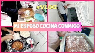 MI ESPOSO ME AYUDO A COCINAR+ TORTA DE ZANAHORIA🥕+ PUSIMOS CORTINA EN LA COCINA