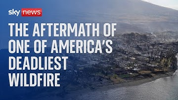 Hawaiian town of Lahaina left devastated by deadly wildfires