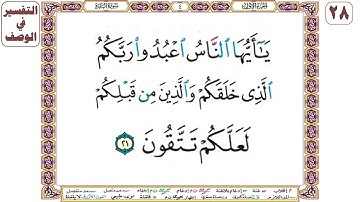 يا أيها الناس اعبدوا ربكم الذي خلقكم والذين من قبلكم لعلكم تتقون - سورة البقرة آية 21 - بصوت الحصري