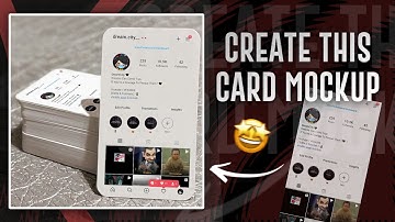Create this Card Mockup of your Instagram Profile in Pixellab | Pixellab mockup Tutorial