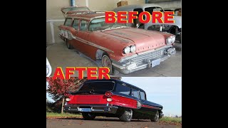 RARE 1958 Pontiac Star Chief Safari Station Wagon restoration by MetalWorks Classic Auto Restoration