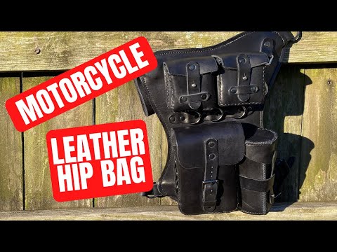 Hip Bag - Leather Bag - Hand made Bag - Pouch Bag - Leg Bag