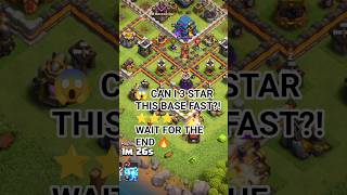 ⚔️ I 3 Starred This Base SO FAST! 😱⭐⭐⭐ Insane Attack! #Shorts #gaming