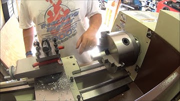 G0752 Grizzly 10 x 22 Variable speed part 3 of 3 (mounted and first turning)