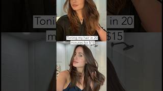 How to tone your hair at home #wella #brownhair #haircolor #shorts Resimi