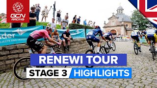 Muur van Geraardsbergen Provides Late Drama! | Renewi Tour 2023 Highlights - Stage 3