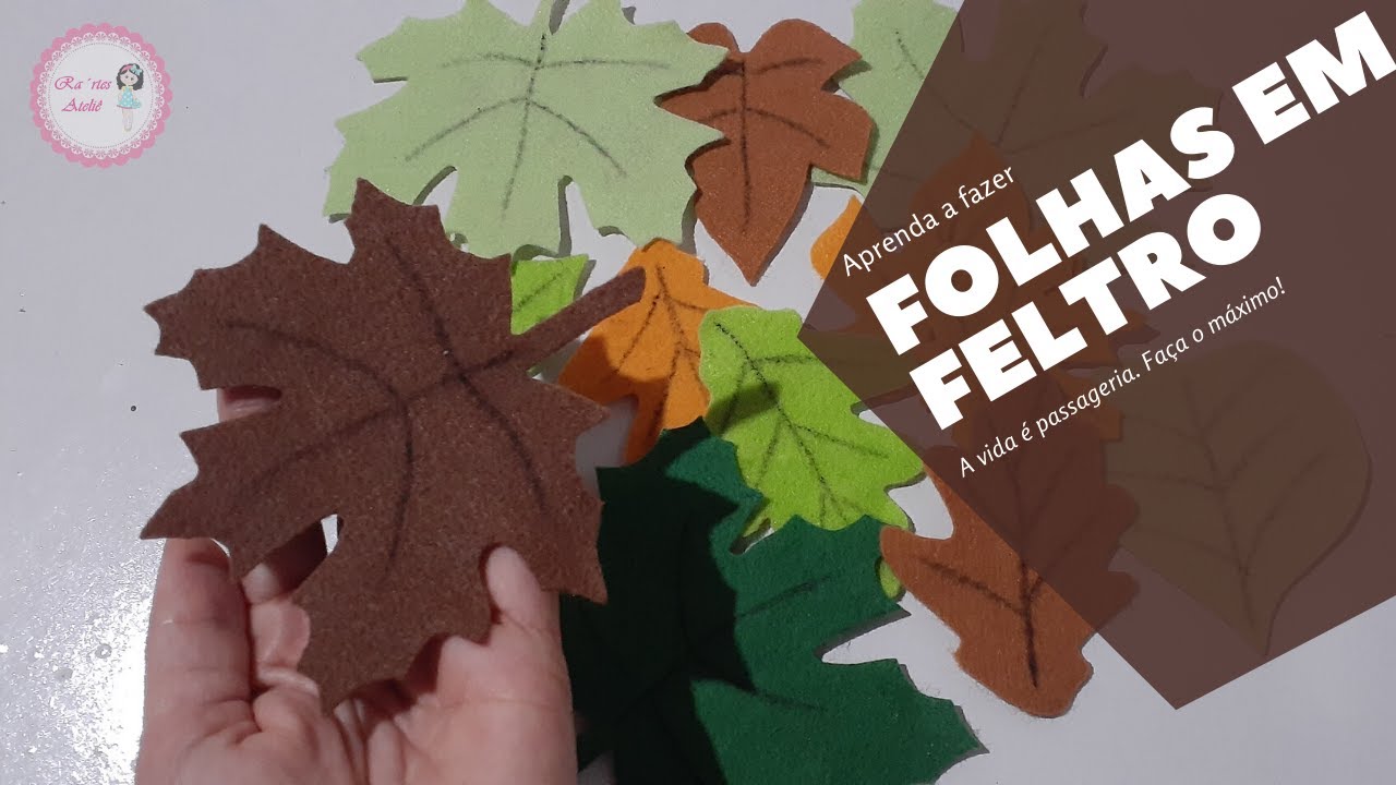 DY - COMO FAZER FOLHAS DE ÁRVORE EM FELTRO - YouTube