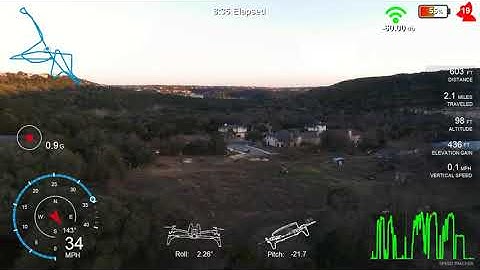 Bebop 2 Telemetry with  DashWare