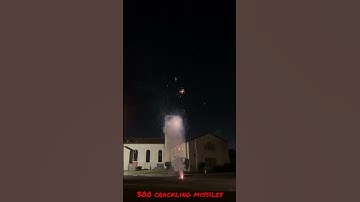 300 Crackling Missiles Firework- Alien Fireworks #demos #fireworks #pyrotechnics #streetpyro