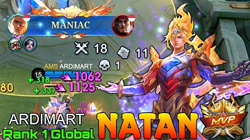 MANIAC Natan Monster Carry - Top 1 Global Natan by ARDIMART - Mobile Legends