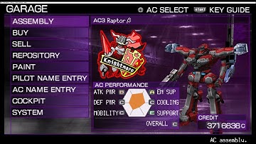 Armored Core 3 Silent Line Portable Mr Javelin MISSIONARI9 AI Arena