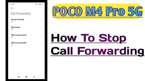 POCO M4 Pro 5G || How To Stop Call Forwarding Problem Fixed