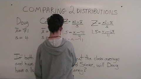 Compare 2 Distributions with the Z-Score Formula