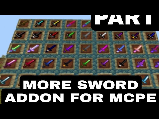 CUSTOM SWORD ADDON FOR MCPE PART-2, HOW TO DOWNLOAD CUSTOM SWORD ADDON FOR  MINECRAFT PE, HINDI