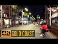 【4K】Australia GOLD COAST at Night Time 🌃