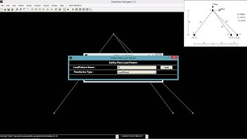 Basic Truss Example  (OpenSees Navigator Example)
