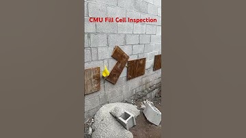 CMU Fill Cell Inspections #construction