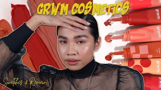 GRWM Cosmetics Swatches + Review | Martin Rules
